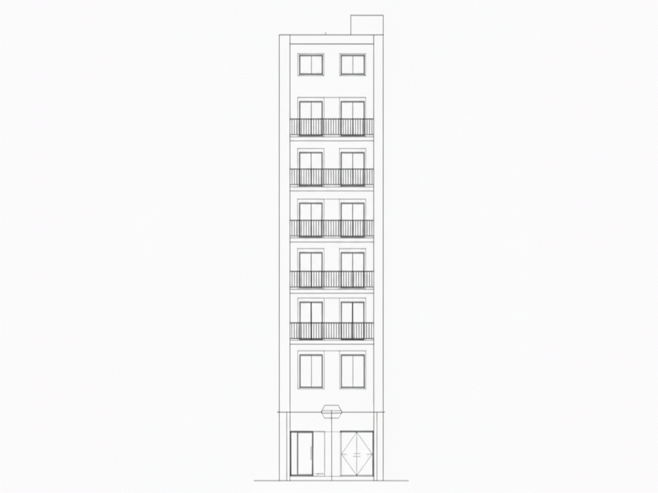 建物の外観パース